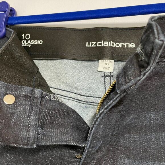 Liz Claiborne Stretch Fabric Regular Fit Skinny Fit Jean Size Women's 10 - Picture 3 of 5